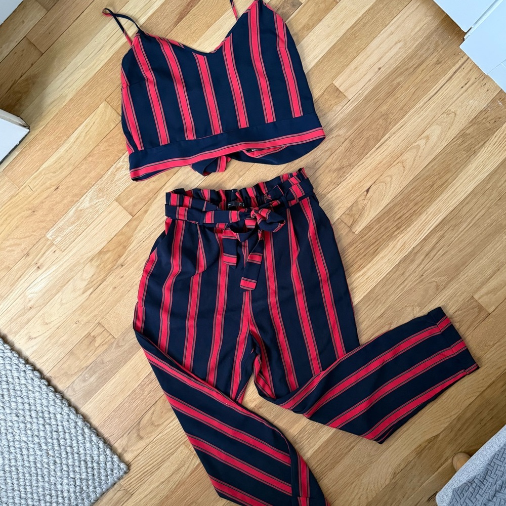 Striped Two-Piece Set